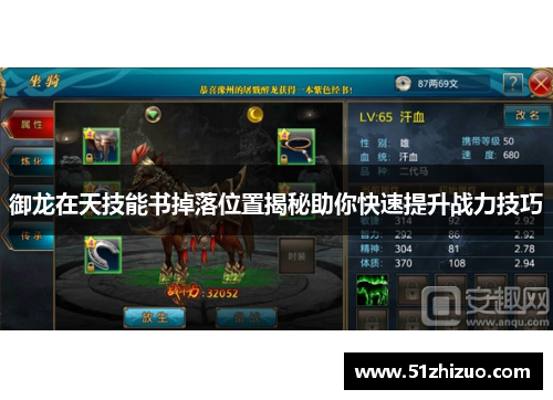 御龙在天技能书掉落位置揭秘助你快速提升战力技巧